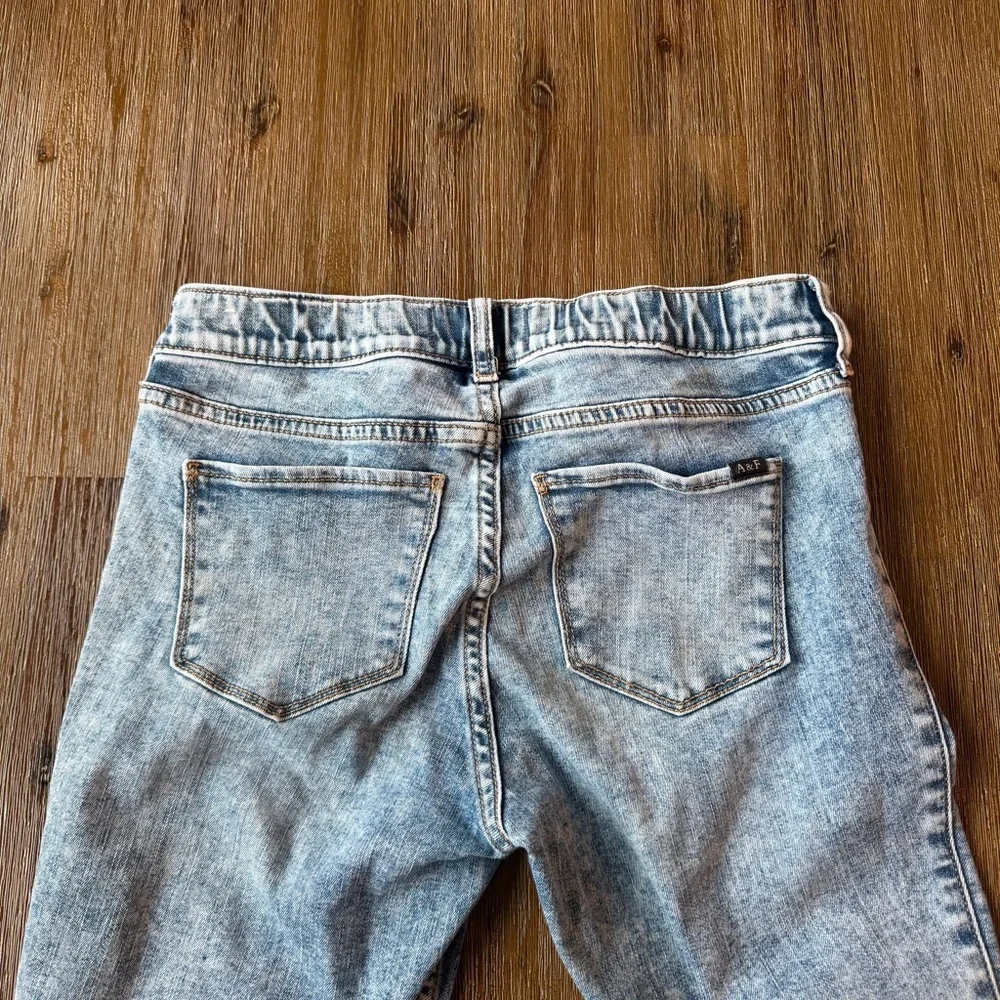 3/27$ Abercrombie Kids mid-rise pull-on jean legging jegging size 13/14 long - Picture 6 of 8